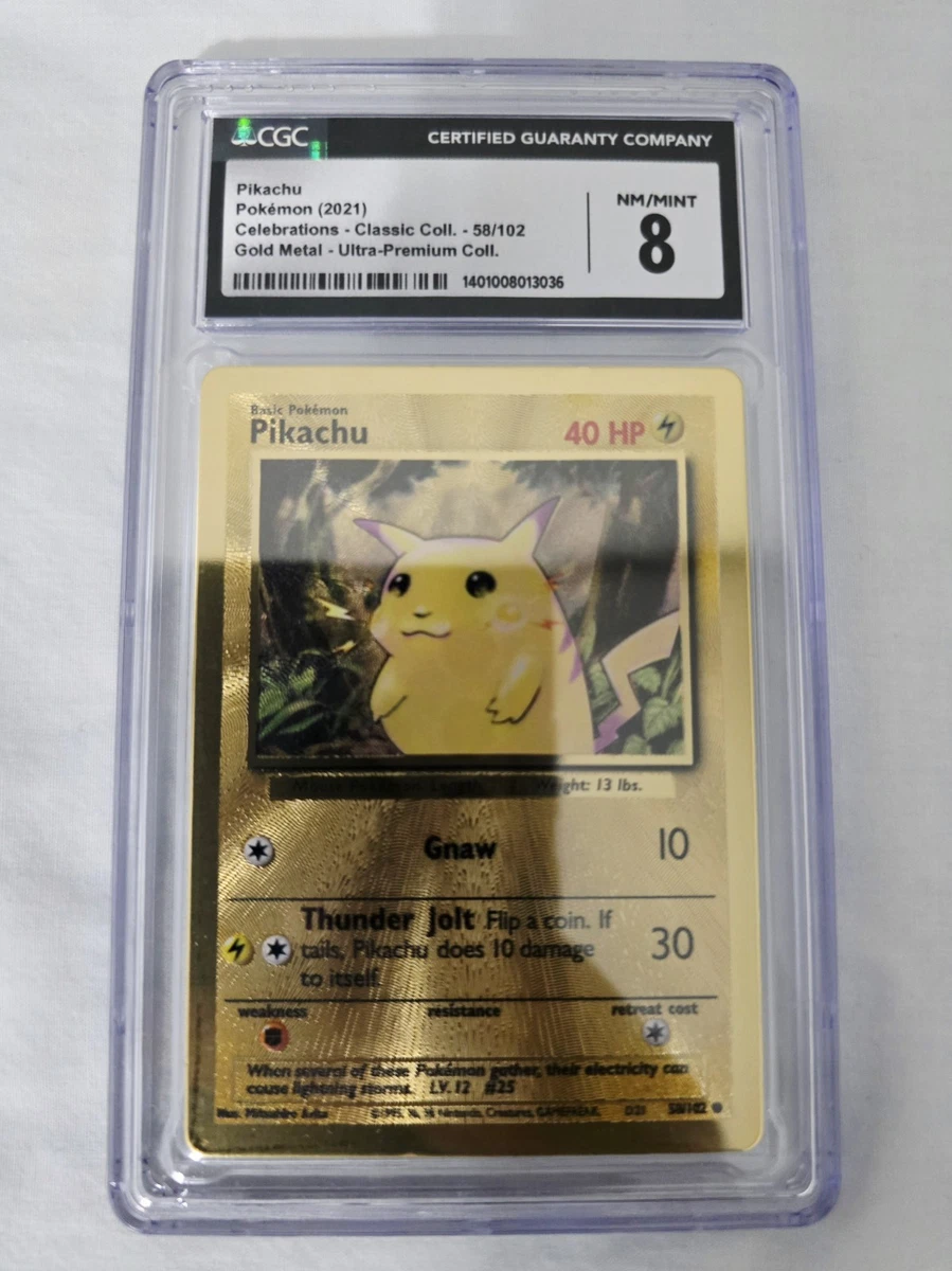 Pikachu Pokémon TCG Metal Individual Collectible Card Game Cards