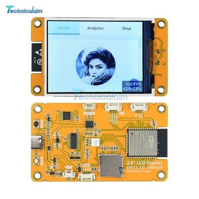 2.8'' ESP32 WiFi Bluetooth Dev Board ST7789 240*320 Smart Screen Display + Case