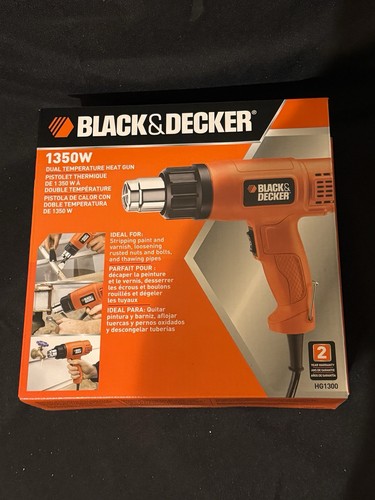 BLACK+DECKER Heat Gun, Corded, Dual Heat Settings up to 1000 Degrees, 1350 Watt