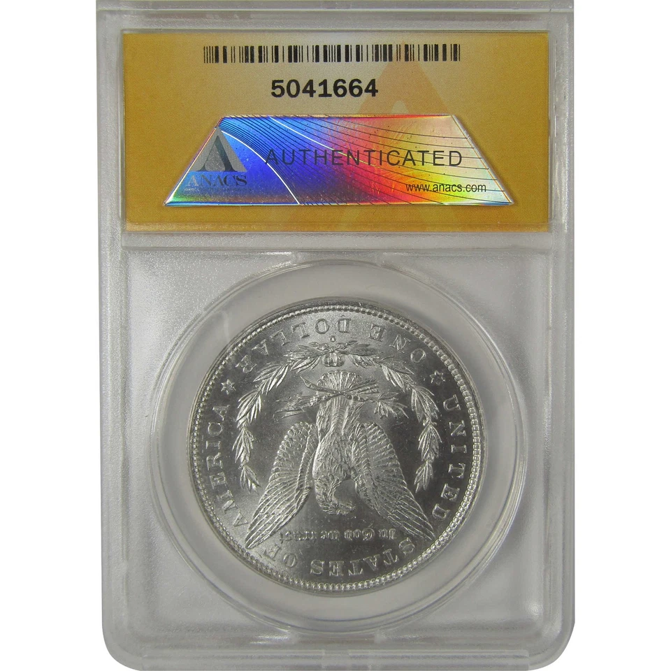 1880 O Morgan Dollar MS 61 ANACS Silver Uncirculated Toned SKU:I23154 - Image 2 of 4