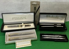 Lot Of 4 Vintage Pen/Pencil Sets - Reflections,Garland, Pembrooke, AutoMagic