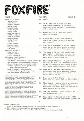 Foxfire Summer 1978 vol 12 no 2 paperback - Imagen 3 de 4