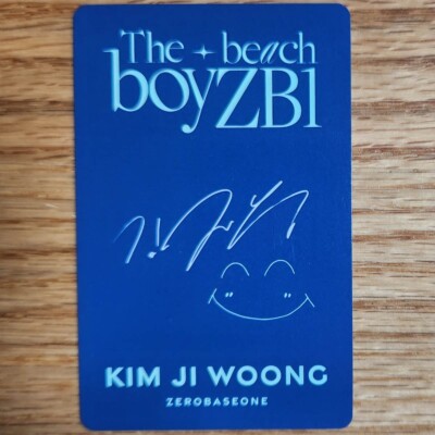 D'ICON ZEROBASONE＋KIM JI WOONGセット Kim Ji Woong Official Photocard Zerobaseone Dicon The Beach BoyZB1