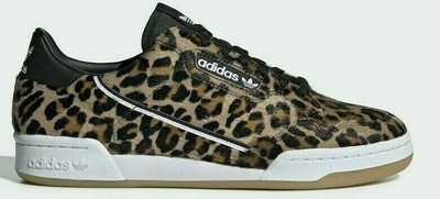 adidas continental leopard print