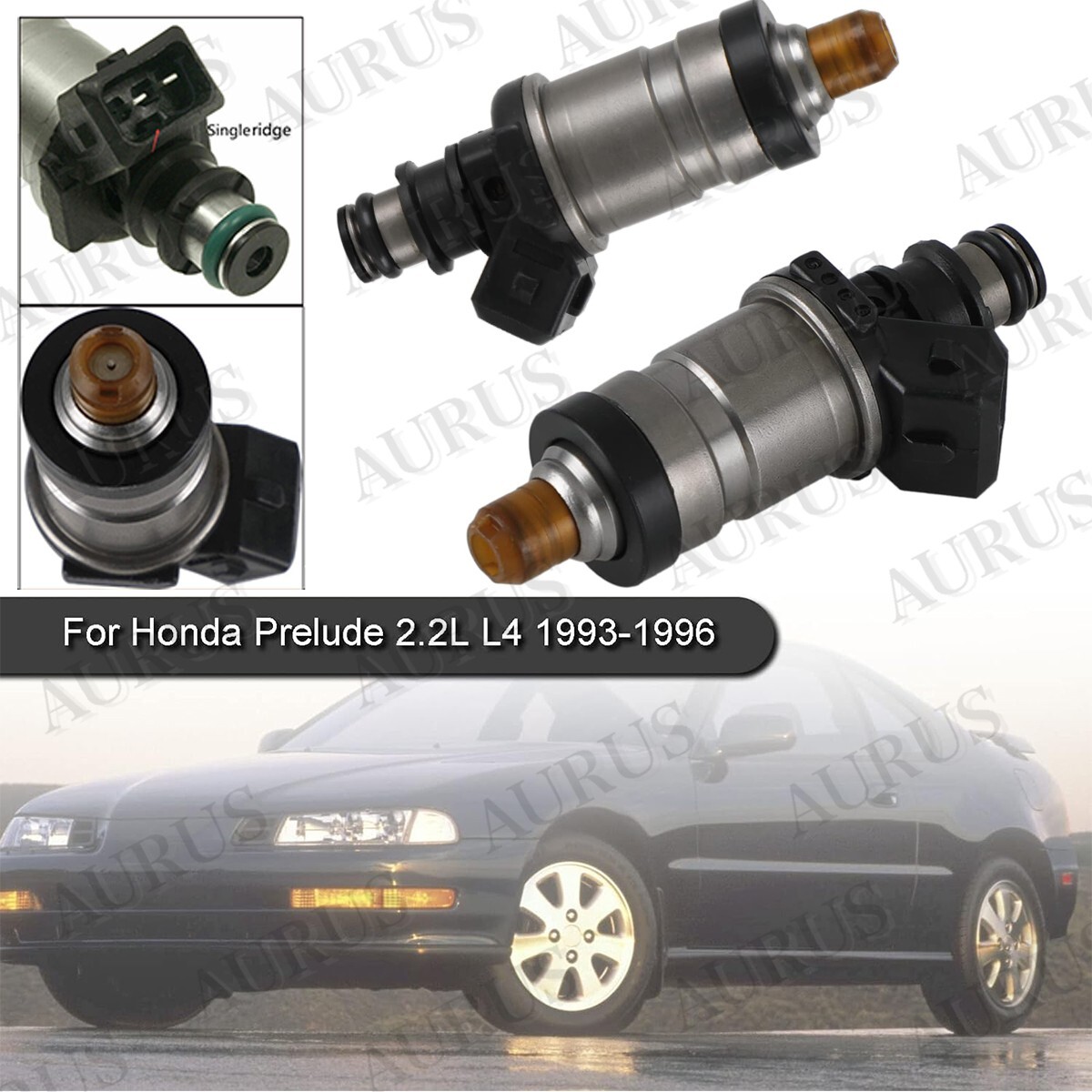 4x OEM Fuel Injectors 345cc for 93-96 Honda Prelude 2.2l
