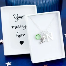 Witch Necklace, Personalised Gift, Witchcraft Jewelry, Pagan Wiccan Gifts, Cute