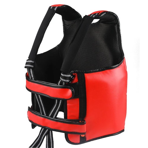 Chest Guard Boxing MMA Kickboxing Body Vest Protector Martial Art WTF Reversible - Picture 4 of 25