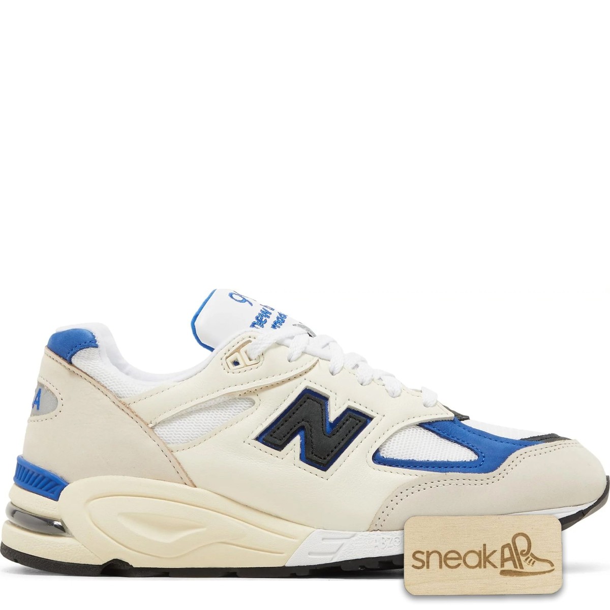 ◆新品◆New balance / M990WB2 New Balance 990v2 MiUSA White Blue Men's - M990WB2 - US