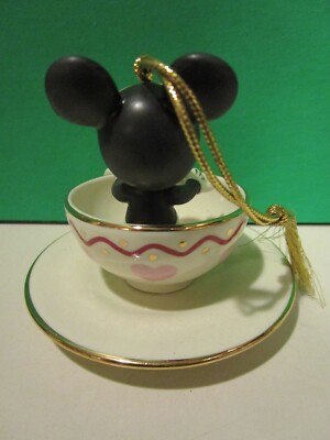 LENOX A Teacup RIDE with MICKEY Disney Ornament -- New in Box
