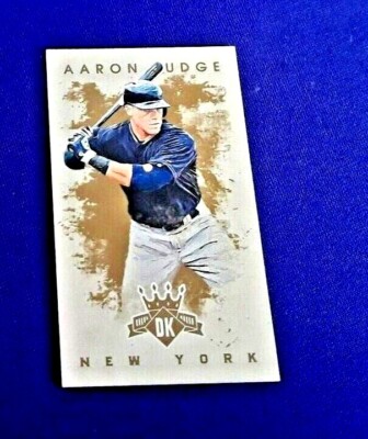 2016 DIAMOND KINGS AARON JUDGE MINI GOLD RC PANINI SP RC #192 NRMT-MT OR BET  