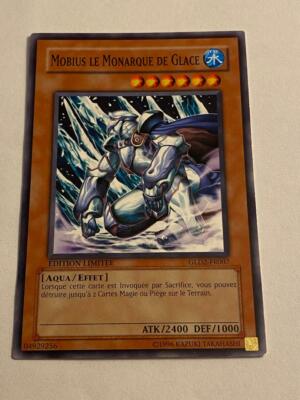  SELTENE YU-GI-OH KARTE MOBIUS DER EISMONARCH GLD2-FR007 EDIT. LIMITIERT 1996