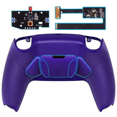 eXtremeRate Purple Rubberized Grip Programable RISE4 Remap Kit for PS5 Control