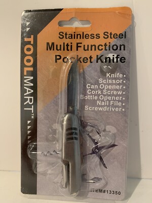 Stainless Steel Multi Function Pocket Knife *ToolMart* (4 1/2 in)