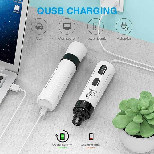 Pet Dog Cat Nail Claw Grooming Grinder Trimmer Electric Nail File Tool Cutter UK - Picture 10 of 13