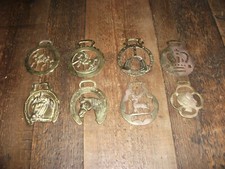 Horse Brass Qty 9 ~ Job lot / Vintage / Decorators Piece / Scrap 500g+ / Mixed