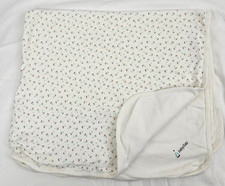 Vintage Baby Gap White Sail Boat Sailboat Cotton Blanket Red Blue Layette 2000s