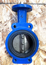 BUTTERFLY VALVE 4" 175 PSI CWP Rubber Seated Wafer Style ABZ VALVE