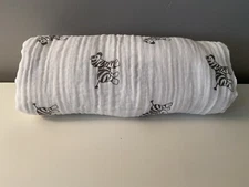 Swaddle Designs Muslin Baby Swaddle Blanket Super Soft Cotton Zebra EUC