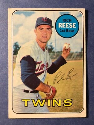 Cards Rich Rteese SIGNED RICH REESE 1969 TOPPS AUTOGRAPHED BASEBALL CARD - TWINS | eBay