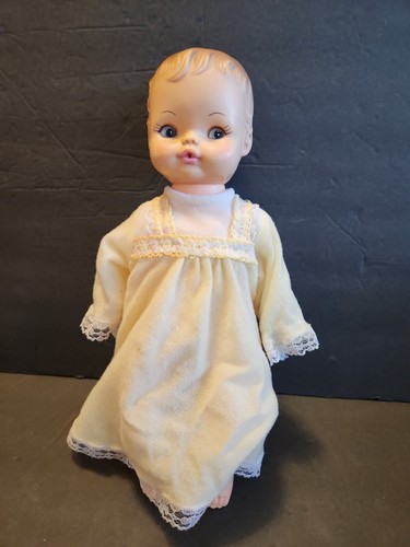 Vntg HORSEMAN Doll 12" Plastic Molded Hair Drink and Wet Doll 1971 Lots of Wear