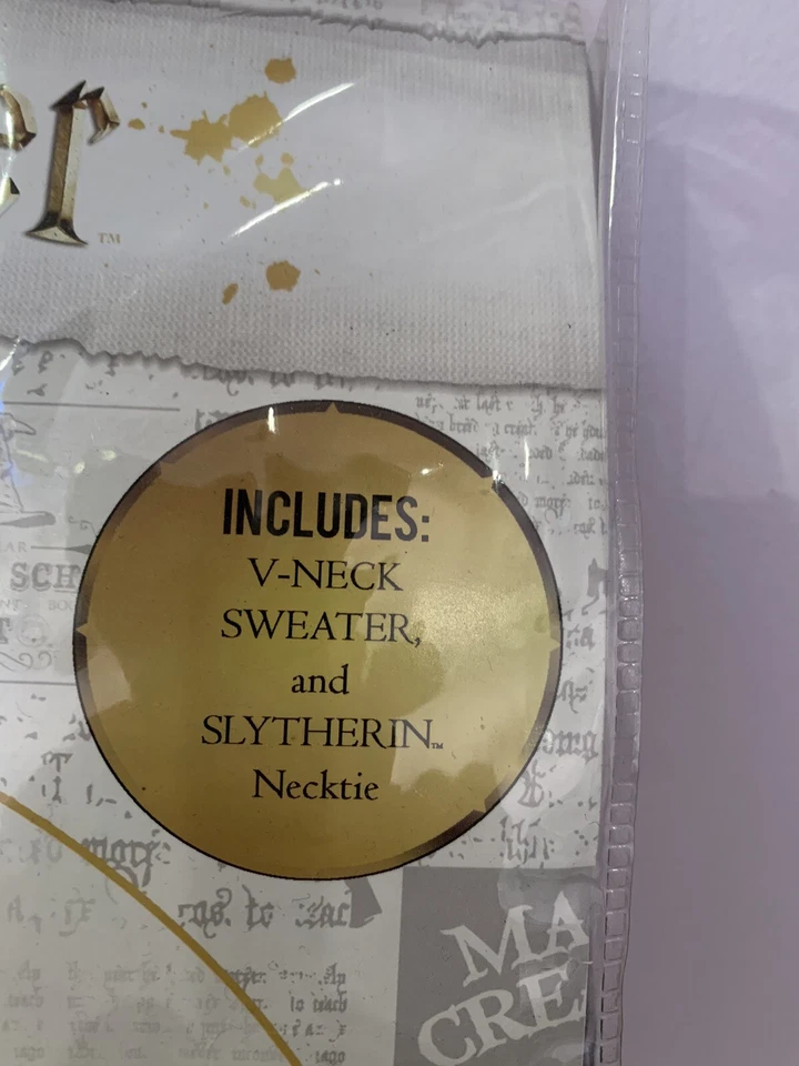 Disfraz Harry Potter Halloween Suéter y Corbata Cuello ADULTO Talla M Foto 3 de 4