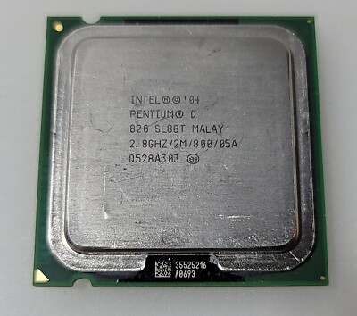 Intel Pentium D 820 2.8 Ghz/2M/800/05A LGA775 CPU Processor