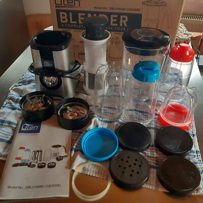6 in 1 Standmixer Smoothie Maker BPA-freie Rührmaschine Milchshaker Ice-Crusher