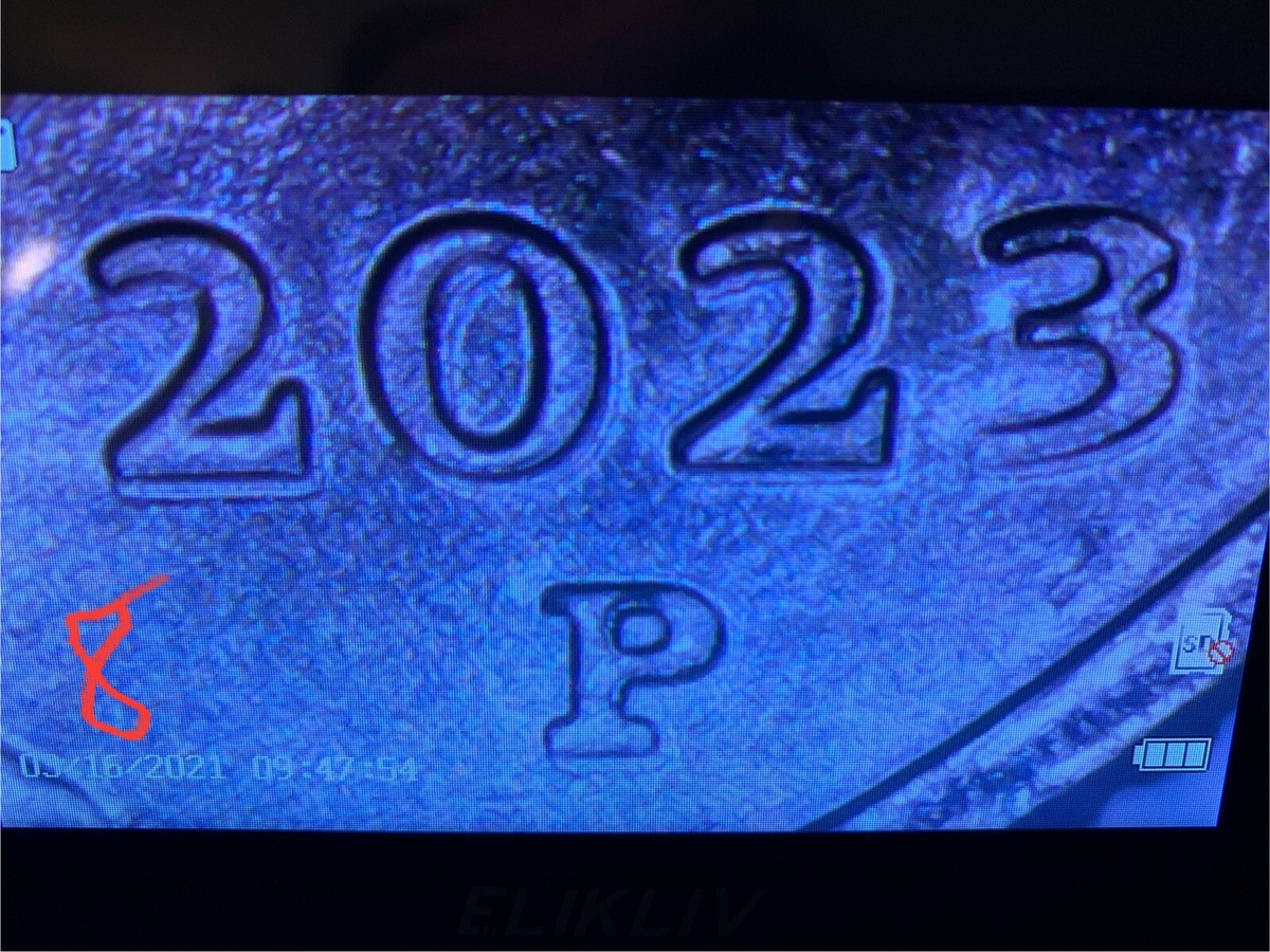 BU 2023-P Bessie Coleman Quarter ERROR Coin - LARGE DIE CHIP ON