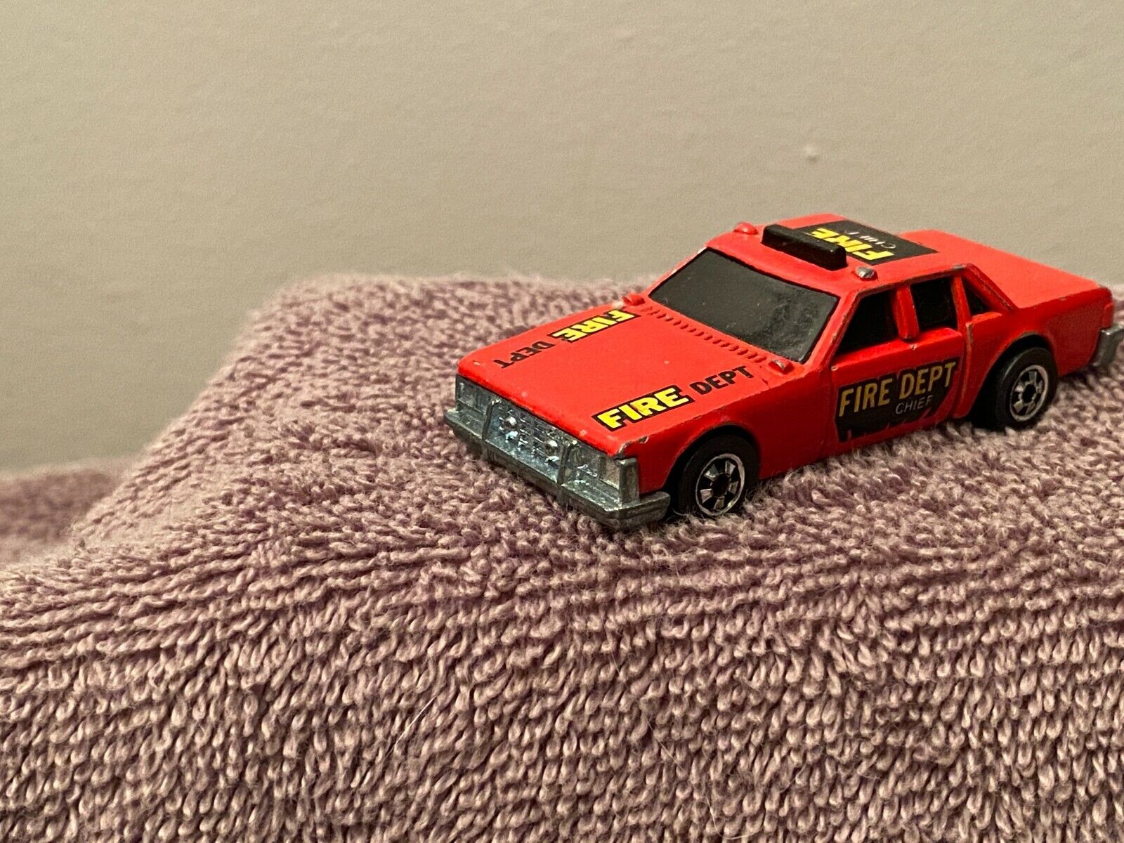 Adelaide, Australia - July 05, 2016:An Isolated Shot Of A 1983 Fire Chief Crash  Car Hot Wheels Diecast Toy Car. Hot Wheels Cars Made By Mattel Are Highly  Sought After Collectables. Stock