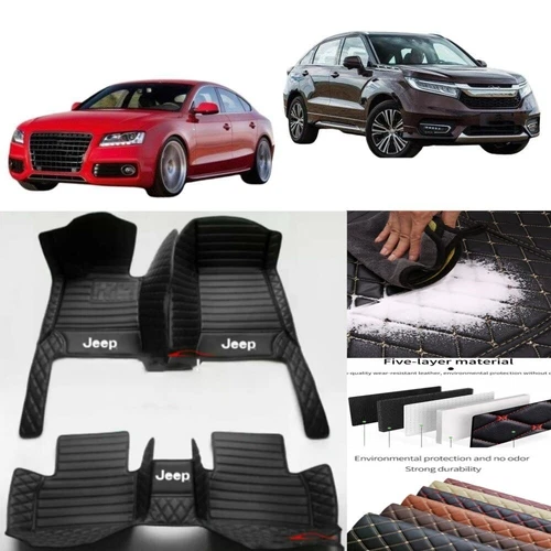 For Jeep All Models Custom Car Floor Mats Carpets Liner All Weather Waterproof - Imagen 22 de 37