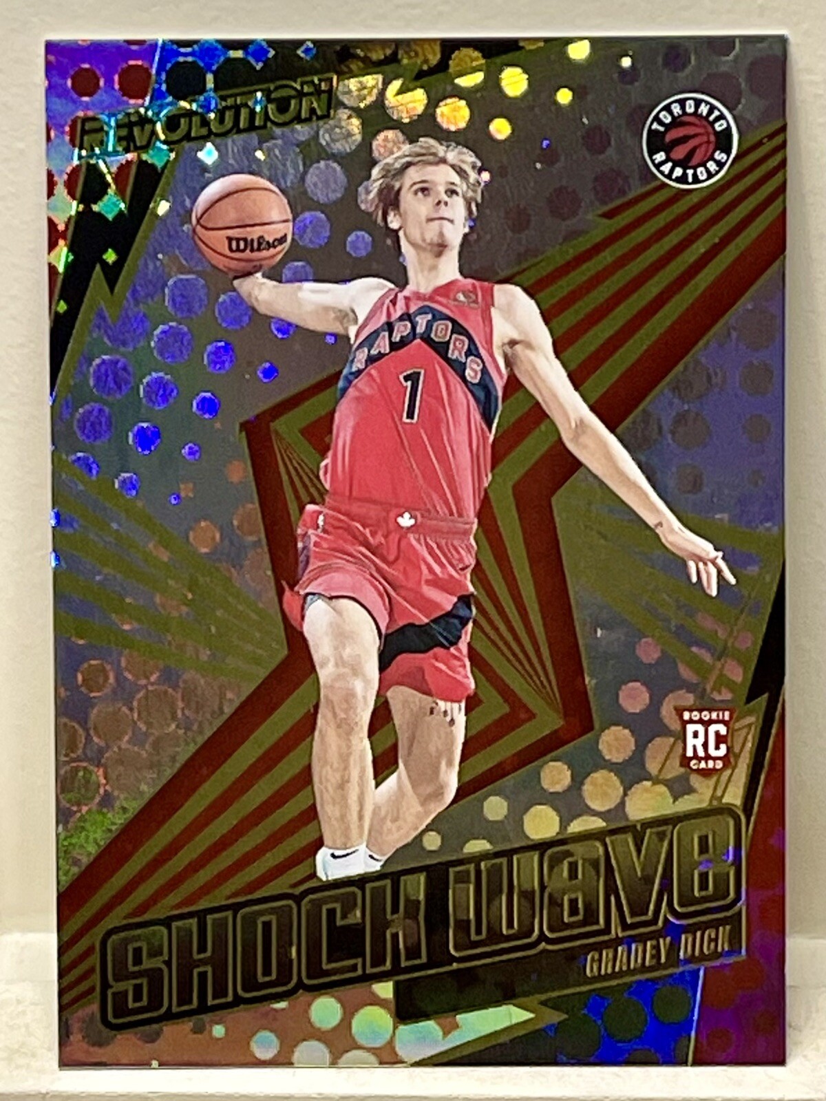 2023-24 Panini Revolution Gradey Dick Rookie RC Shock Wave Insert #12 Raptors