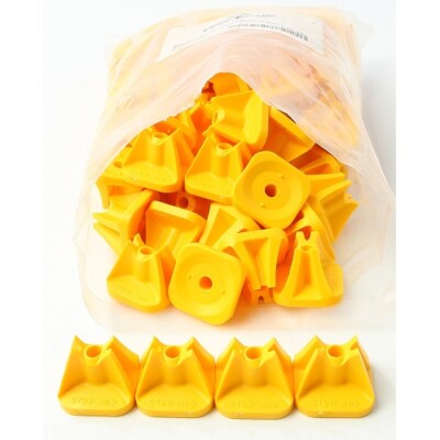 Stud Boy  2513-P1-YEL - 24pk Pro Series Super Lite Single Backers Yellow 0.750''