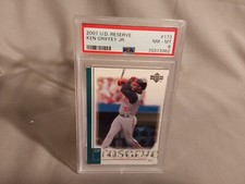 2001 Upper Deck UD Reserve Baseball No 173 Ken Griffey Jr PSA 8