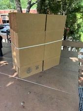 10 pcs ULine Corrugated Cardboard Boxes  8 x 8 x 9