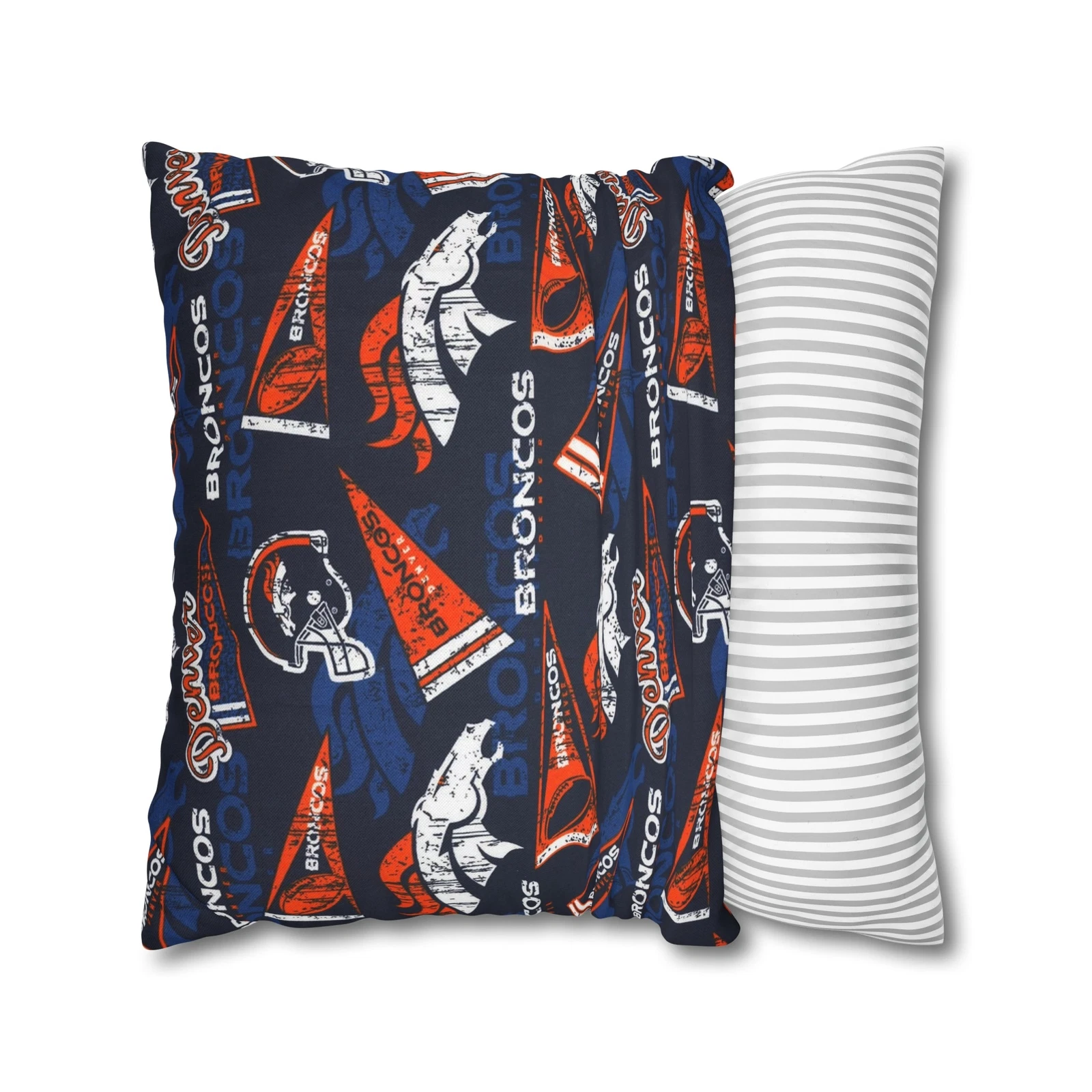 Denver Broncos Spun Square Pillowcase