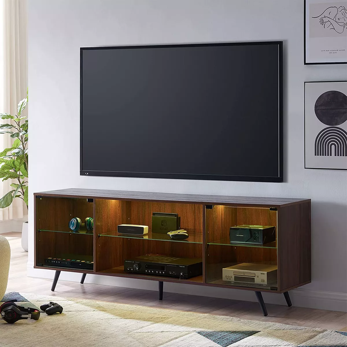 Contemporary tv stand for 2024 75 inch tv