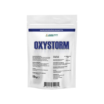 PHARMASPORTS 100% Pure Oxystorm Pulver 100g - Bodybuilding - Muskelpump _Pump Booster