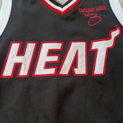 Dwayne Wade #3 Miami Heat Majestic NBA Sewn Jersey Back Photo Image Kids Large - Picture 4 of 9