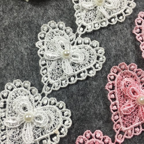 1Yard Lace Heart Ribbon Handmade DIY Garment Clothing Dress Sewing Embellishment - Picture 8 of 10
