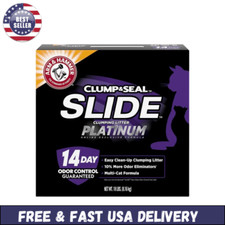 Arm Hammer SLIDE Platinum Multi-Cat Easy Clean-Up Clumping Cat Litter, 14 Days