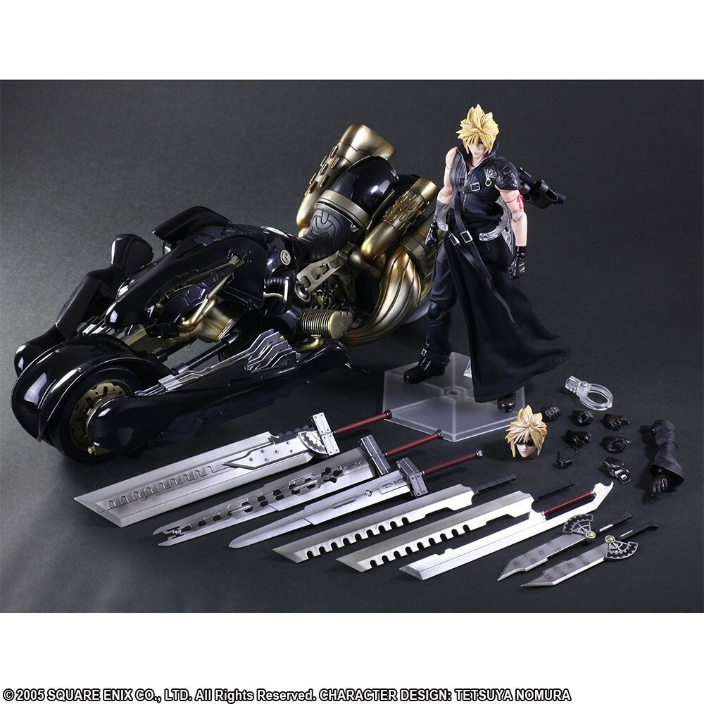 FINAL FANTASY VII Advent Children Cloud Strife Fenrir Figure PLAY