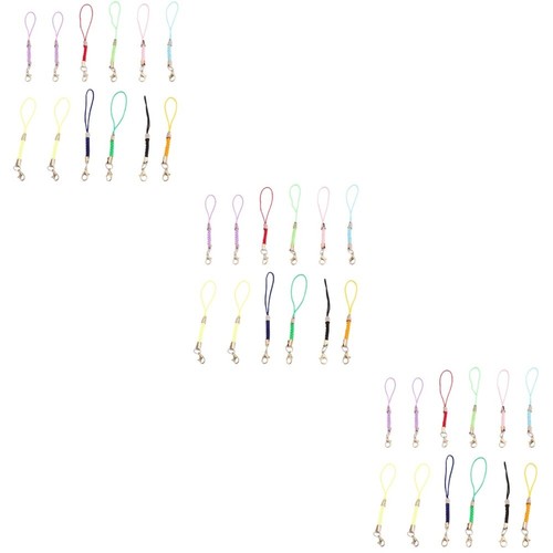 3 Pack Lobster Buckle Mobile Phone Chain Claw Clasp Cell Strap Charm Cords - 第 10/12 張圖片