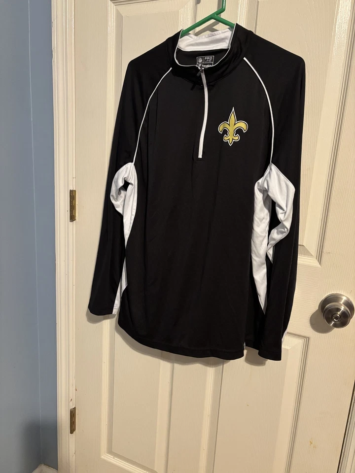 Pullover manga larga New Orleans Saints para hombre - Fanatics Proline NFL - talla L Foto 2 de 3