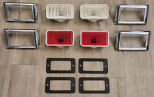 1968 Camaro Chevelle Nova Side Marker Light Kit Lens Chrome Bezels Gaskets 12pcs 1968 Camaro Chevelle Nova Side Marker Light Kit Lens Chrome Bezels Gaskets 12pcs
