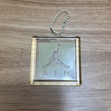 Vintage Nike Air Jordan Jumpman AIR Beige/Clear Plastic Keychain Bag Tag