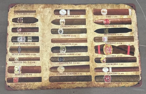 Vintage Cigar Whiskey Tin Metal Signs Home Décor Cigarette Tobacco Poster Bar