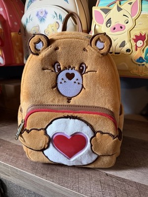 Loungefly Care Bears Tenderheart Bear Plush Cosplay Light Up Glow Mini Backpack