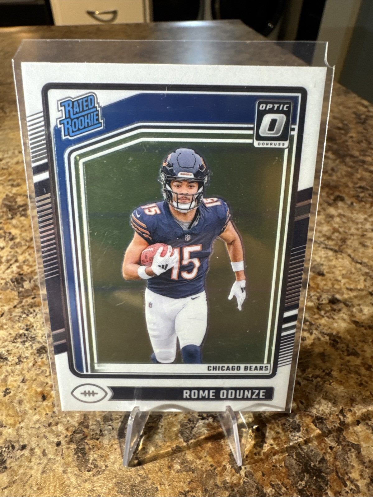 2024 Panini Donruss Optic - Rated Rookie Rome Odunze #286 Holo Prizm (RC)