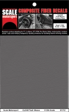 Carbon Fiber Twill Weave CLEAR Decal Series 1700