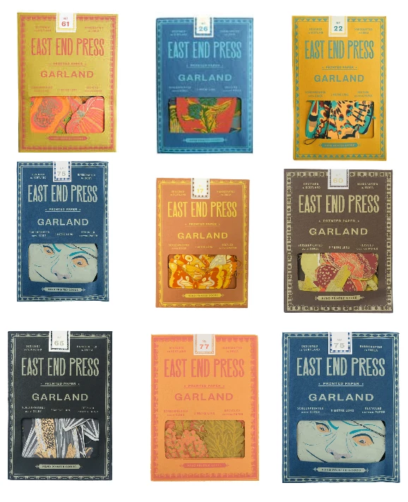 East End Press Screen-printed Garland 3 Metres Cotton Assorted Hand Crafted